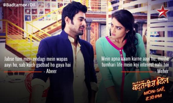 Badtameez Dil: Abeer's heart brings him close to Meher, yet far ...
